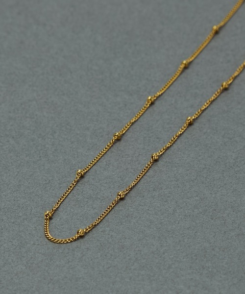 Phoebe(フィービィー)の「【金属アレルギー対応】ステーションボールマグネットチェーンネックレス/ステンレス ワンタッチ 着脱簡単 ベーシック(ネックレス・レディース・イエローゴールド/シルバー・FREE)」の14枚目の写真