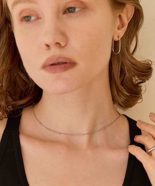 Phoebe(フィービィー)の「【金属アレルギー対応】ステーションボールマグネットチェーンネックレス/ステンレス ワンタッチ 着脱簡単 ベーシック(ネックレス・レディース・イエローゴールド/シルバー・FREE)」の18枚目の写真
