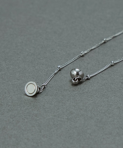 Phoebe(フィービィー)の「【金属アレルギー対応】ステーションボールマグネットチェーンネックレス/ステンレス ワンタッチ 着脱簡単 ベーシック(ネックレス・レディース・イエローゴールド/シルバー・FREE)」の22枚目の写真
