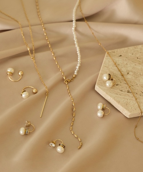 Phoebe(フィービィー)の「【金属アレルギー対応】ステーションボールマグネットチェーンネックレス/ステンレス ワンタッチ 着脱簡単 ベーシック(ネックレス・レディース・イエローゴールド/シルバー・FREE)」の16枚目の写真
