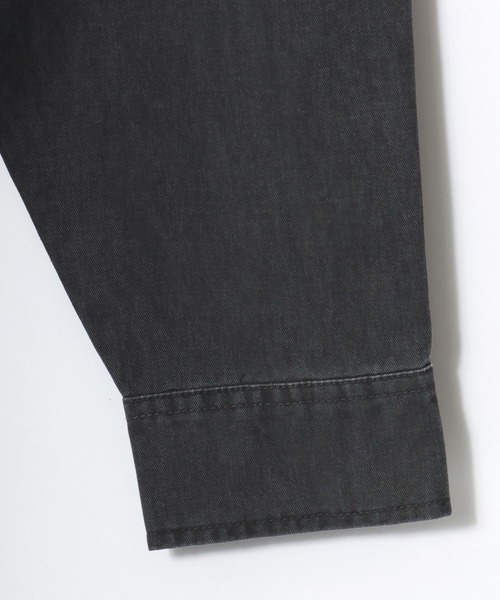 BEN DAVIS(ベンデイビス)の「BEN DAVIS/ベンデイビス FADED TWILL EMB SHIRT/オーバーサイズ ヴィンテージ加工 バックプリント刺繍 ツイルシャツ/ワークシャツ/レディース メンズ(シャツ/ブラウス・メンズ・チャコール/ブルー/カーキ・M/L/XL)」の21枚目の写真