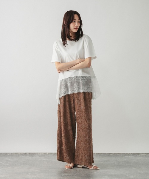 GLOBAL WORK(グローバルワーク)の「ジャガードイージーパンツ/1052073(その他パンツ・レディース・ブラウン/ブラック・MEDIUM/LARGE)」の7枚目の写真