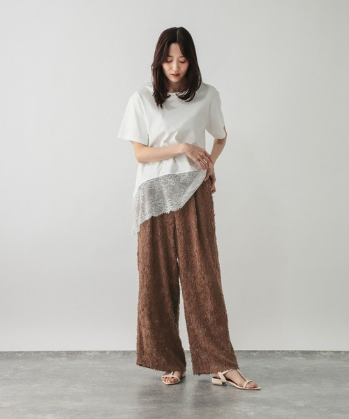 GLOBAL WORK(グローバルワーク)の「ジャガードイージーパンツ/1052073(その他パンツ・レディース・ブラウン/ブラック・MEDIUM/LARGE)」の9枚目の写真