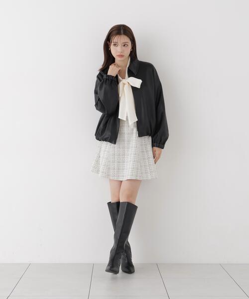 PROPORTION BODY DRESSING(プロポーションボディドレッシング)の「ツイードミニフレアスカート / 1216220904(スカート・レディース・ホワイト系その他/ブラック・MEDIUM/SMALL)」の15枚目の写真