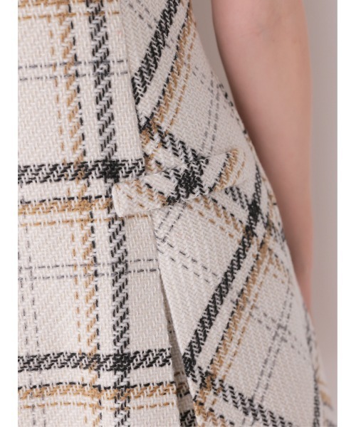 M me eme(エムミーエメ)の「Tweed check fit line mini onepiece(eme11106)(ワンピース・レディース・レッド/ホワイト・XS/FREE)」の22枚目の写真