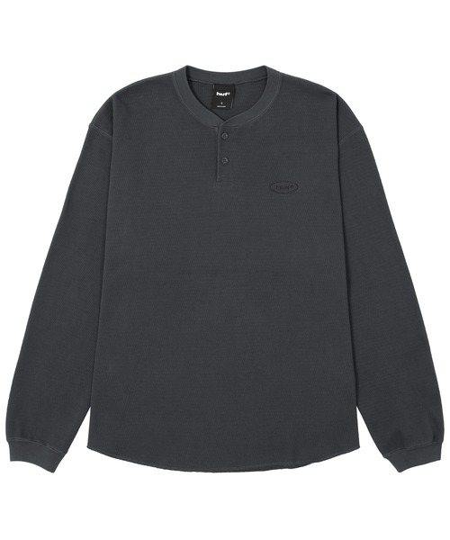 HUF(ハフ)の「89 OVAL HENRY THERMAL(Tシャツ/カットソー・メンズ・チャコールグレー/ナチュラル・S/M/L/XL)」の5枚目の写真