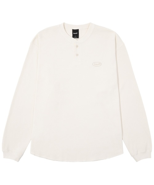 HUF(ハフ)の「89 OVAL HENRY THERMAL(Tシャツ/カットソー・メンズ・チャコールグレー/ナチュラル・S/M/L/XL)」の8枚目の写真