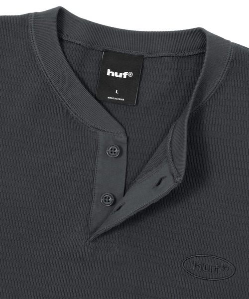 HUF(ハフ)の「89 OVAL HENRY THERMAL(Tシャツ/カットソー・メンズ・チャコールグレー/ナチュラル・S/M/L/XL)」の16枚目の写真