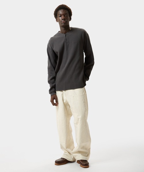 HUF(ハフ)の「89 OVAL HENRY THERMAL(Tシャツ/カットソー・メンズ・チャコールグレー/ナチュラル・S/M/L/XL)」の10枚目の写真