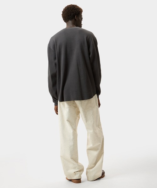 HUF(ハフ)の「89 OVAL HENRY THERMAL(Tシャツ/カットソー・メンズ・チャコールグレー/ナチュラル・S/M/L/XL)」の12枚目の写真