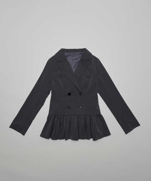 Belle Charme(ベルシャルム)の「【Belle Charme】Double Button Peplum Jacket(その他トップス・レディース・ブラック系その他/グレー/ベージュ・FREE)」の6枚目の写真
