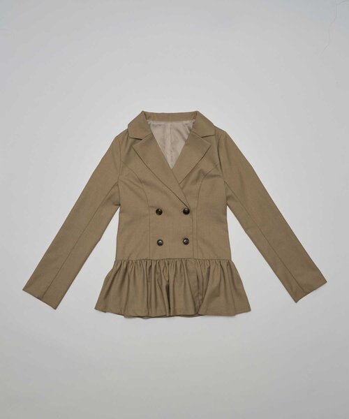 Belle Charme(ベルシャルム)の「【Belle Charme】Double Button Peplum Jacket(その他トップス・レディース・ブラック系その他/グレー/ベージュ・FREE)」の10枚目の写真