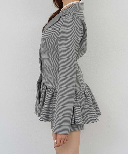 Belle Charme(ベルシャルム)の「【Belle Charme】Double Button Peplum Jacket(その他トップス・レディース・ブラック系その他/グレー/ベージュ・FREE)」の15枚目の写真