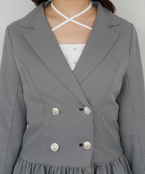 Belle Charme(ベルシャルム)の「【Belle Charme】Double Button Peplum Jacket(その他トップス・レディース・ブラック系その他/グレー/ベージュ・FREE)」の17枚目の写真