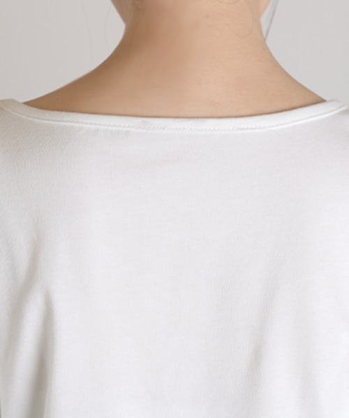 HUG.U(ハグユー)の「「レイヤードに最適」シアードッキングロンT(Tシャツ/カットソー・レディース・ブラック/ホワイト/ネイビー/ブラウン・FREE)」の22枚目の写真