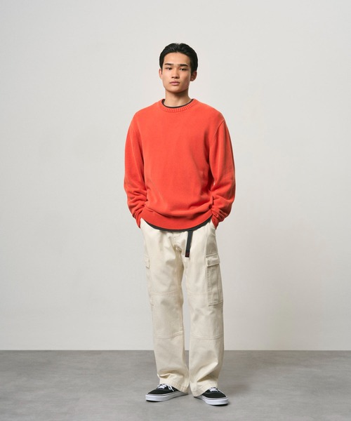 Gramicci（グラミチ）の「DENIM CARGO PANT｜デニムカーゴパンツ（デニムパンツ・メンズ・クリアブラック/ホワイト系その他/ダークインディゴブルー・M/XL/2XL/S/L）」の13枚目の写真