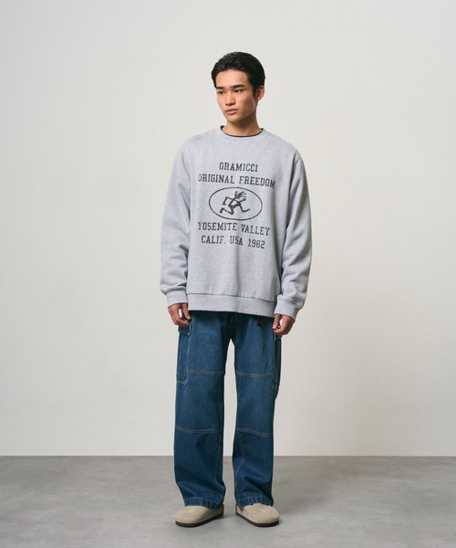 Gramicci（グラミチ）の「DENIM CARGO PANT｜デニムカーゴパンツ（デニムパンツ・メンズ・クリアブラック/ホワイト系その他/ダークインディゴブルー・M/XL/2XL/S/L）」の4枚目の写真