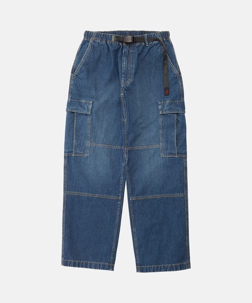 Gramicci（グラミチ）の「DENIM CARGO PANT｜デニムカーゴパンツ（デニムパンツ・メンズ・クリアブラック/ホワイト系その他/ダークインディゴブルー・M/XL/2XL/S/L）」の16枚目の写真