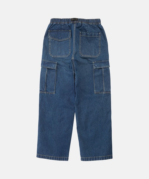 Gramicci（グラミチ）の「DENIM CARGO PANT｜デニムカーゴパンツ（デニムパンツ・メンズ・クリアブラック/ホワイト系その他/ダークインディゴブルー・M/XL/2XL/S/L）」の17枚目の写真
