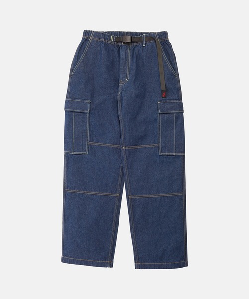 Gramicci（グラミチ）の「DENIM CARGO PANT｜デニムカーゴパンツ（デニムパンツ・メンズ・クリアブラック/ホワイト系その他/ダークインディゴブルー・M/XL/2XL/S/L）」の19枚目の写真