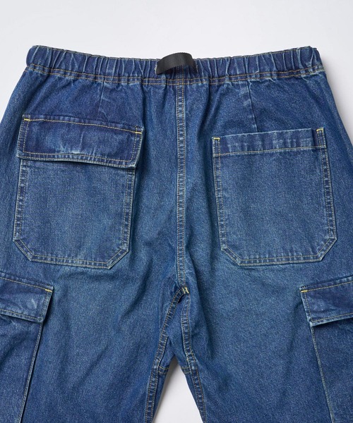 Gramicci（グラミチ）の「DENIM CARGO PANT｜デニムカーゴパンツ（デニムパンツ・メンズ・クリアブラック/ホワイト系その他/ダークインディゴブルー・M/XL/2XL/S/L）」の9枚目の写真