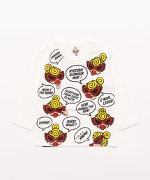 HYSTERIC MINI | MINI FACE WITH SPEECH BALLOON 長袖Tシャツ(Tシャツ/カットソー)