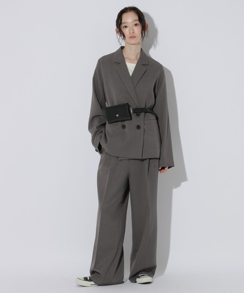 LAKOLE(ラコレ)の「ツータックワイドパンツ / 1045641(スラックス・レディース・ブラウン/ベージュ/ネイビー/グレー・LARGE/MEDIUM)」の5枚目の写真