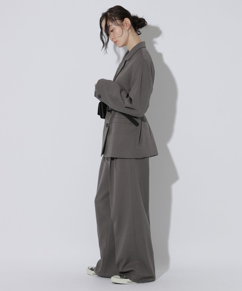 LAKOLE(ラコレ)の「ツータックワイドパンツ / 1045641(スラックス・レディース・ブラウン/ベージュ/ネイビー/グレー・LARGE/MEDIUM)」の6枚目の写真