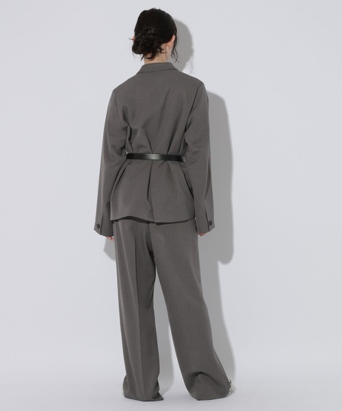 LAKOLE(ラコレ)の「ツータックワイドパンツ / 1045641(スラックス・レディース・ブラウン/ベージュ/ネイビー/グレー・LARGE/MEDIUM)」の7枚目の写真