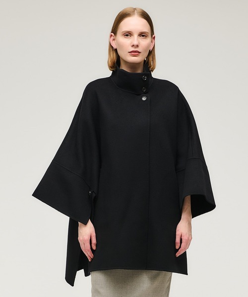ESTNATION(エストネーション)の「ESTNATION / ウールカシミアケープコート(その他アウター・レディース・グレイッシュベージュ/キャメル/ブラック・FREE)」の2枚目の写真