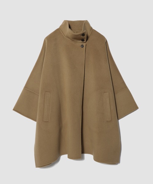 ESTNATION(エストネーション)の「ESTNATION / ウールカシミアケープコート(その他アウター・レディース・グレイッシュベージュ/キャメル/ブラック・FREE)」の7枚目の写真