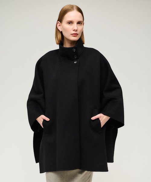 ESTNATION(エストネーション)の「ESTNATION / ウールカシミアケープコート(その他アウター・レディース・グレイッシュベージュ/キャメル/ブラック・FREE)」の14枚目の写真