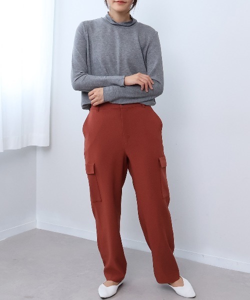 leswel(レスウェル)の「【M~5L】ダブルクロステーパードパンツ(その他パンツ・レディース・ブラウン/ブラック・M/5L/4L/3L/LL/L)」の22枚目の写真