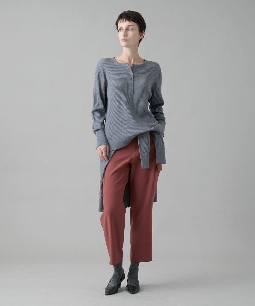 leswel(レスウェル)の「【M~5L】ダブルクロステーパードパンツ(その他パンツ・レディース・ブラウン/ブラック・M/5L/4L/3L/LL/L)」の17枚目の写真
