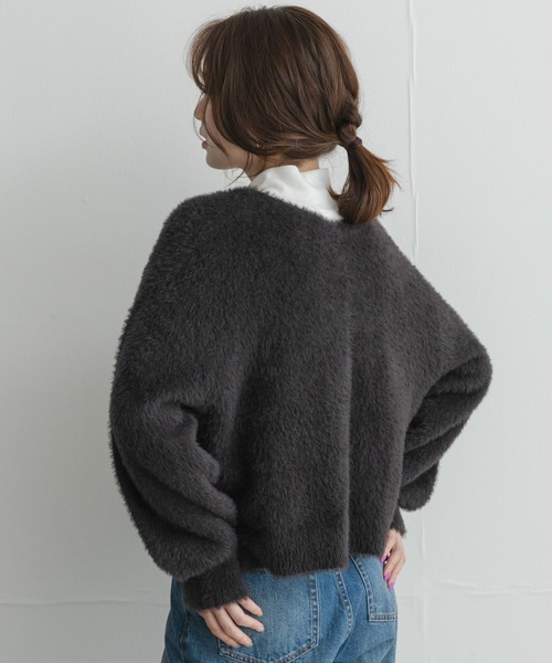 URBAN RESEARCH Sonny Label(アーバンリサーチサニーレーベル)の「フェザーダブルフェイスカーディガン(カーディガン/ボレロ・レディース・アイボリー/チャコールグレー/ライトブルー・FREE)」の20枚目の写真