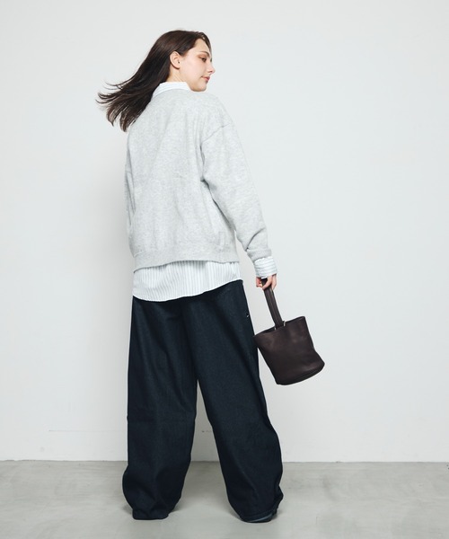 DAZE(デイズ)の「クルーネック ニットカーディガン(ニット/セーター・メンズ・ブラック系/グレー・MEDIUM/LARGE)」の14枚目の写真