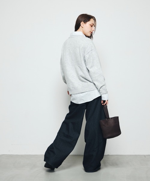 DAZE(デイズ)の「クルーネック ニットカーディガン(ニット/セーター・メンズ・ブラック系/グレー・MEDIUM/LARGE)」の16枚目の写真