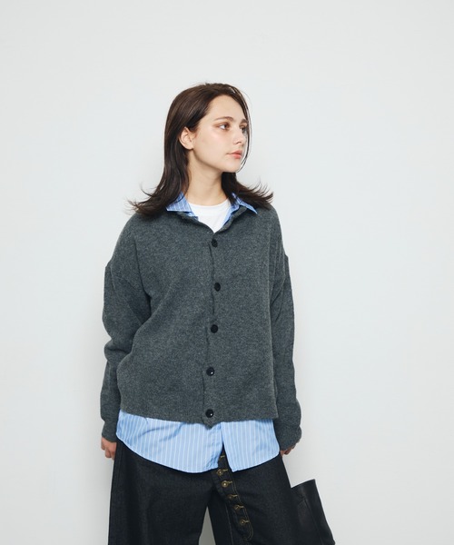 DAZE(デイズ)の「クルーネック ニットカーディガン(ニット/セーター・メンズ・ブラック系/グレー・MEDIUM/LARGE)」の22枚目の写真