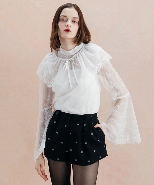 EIMY ISTOIRE(エイミーイストワール)の「COMPACT SHORT PANTS(その他パンツ・レディース・マルチ/チャコールグレー/オフホワイト/ブラック・38/36/34)」の8枚目の写真
