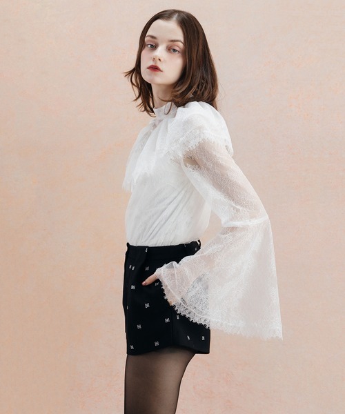 EIMY ISTOIRE(エイミーイストワール)の「COMPACT SHORT PANTS(その他パンツ・レディース・マルチ/チャコールグレー/オフホワイト/ブラック・38/36/34)」の9枚目の写真