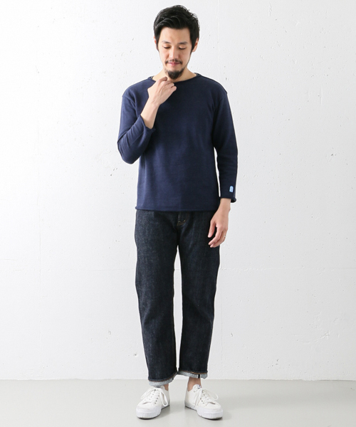 URBAN RESEARCH DOORS MENS（アーバンリサーチ ドアーズ メンズ）の「FORK＆SPOON ドロップショルダー（Tシャツ/カットソー・メンズ・ネイビー/グレー/アイボリー・5/4）」の18枚目の写真
