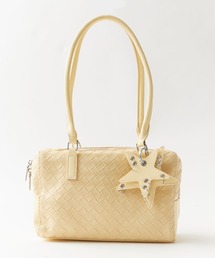 Diamond-Design 2-Way Shoulder Bag with Star-Shaped Charm / 星型チャーム付き ダイヤデザイン2WAY ショルダーバッグ ガーリー 韓国 レディース 2026年 夏 夏服