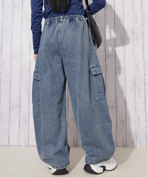 GORGE(ゴージ)の「デニム バレルカーゴワイドパンツ|全3色(その他パンツ・レディース・ブルー/ブルー系/ブラック・F)」の9枚目の写真