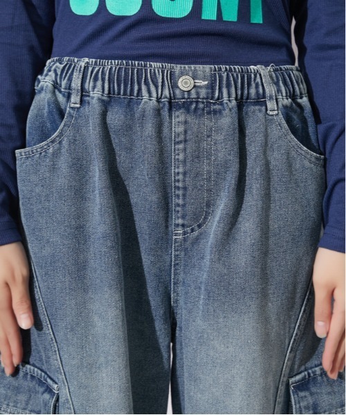 GORGE(ゴージ)の「デニム バレルカーゴワイドパンツ|全3色(その他パンツ・レディース・ブルー/ブルー系/ブラック・F)」の10枚目の写真