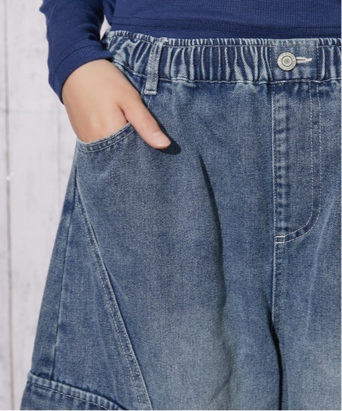 GORGE(ゴージ)の「デニム バレルカーゴワイドパンツ|全3色(その他パンツ・レディース・ブルー/ブルー系/ブラック・F)」の11枚目の写真
