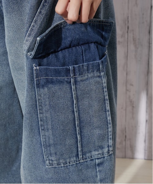 GORGE(ゴージ)の「デニム バレルカーゴワイドパンツ|全3色(その他パンツ・レディース・ブルー/ブルー系/ブラック・F)」の13枚目の写真