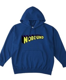 NOBOUND（ノーバウンド） プルパーカー スウェット 裏毛 3Dロゴ プリント ビッグシルエット メンズ レディース ユニセックス