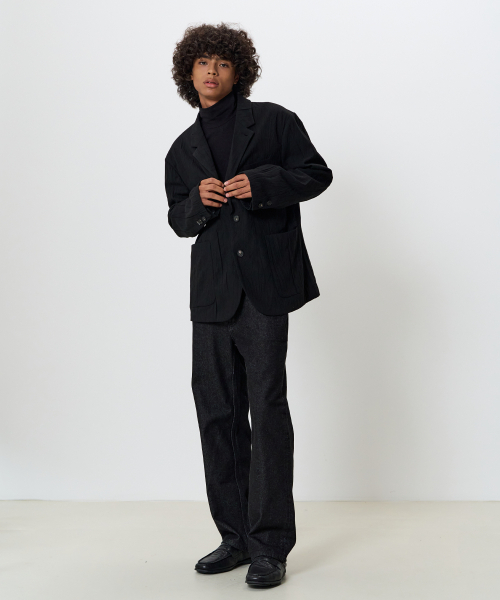 NOUN(ノウン)の「Mellow タートルネックTシャツ (ブラック)(Tシャツ/カットソー・メンズ・ブラック・LARGE/MEDIUM)」の6枚目の写真