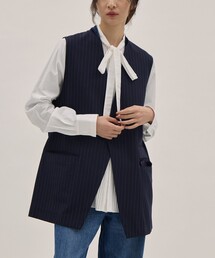 [RhodolirioN/ロドリリオン]Change Pocket Vest - Gabardine /チェンジポケットベスト - ギャバジン/ジレ