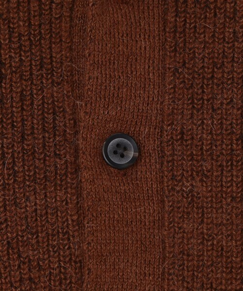 TOMORROWLAND （トゥモローランド）の「【WEB先行予約】TOMORROWLAND tricot アルパカ 片畦 スタンドネックポロニット（ニット/セーター・メンズ・オフホワイト/テラコッタ/ネイビー・L/M/S）」の13枚目の写真